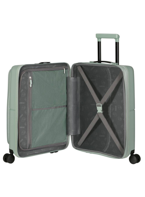 Walizka mała American Tourister DashPop EXP  Front Pocket - iceberg green