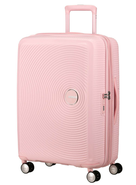 Walizka średnia American Tourister Soundbox EXP - pastel pink