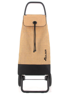 Wózek na zakupy 2-kołowy Rolser I-Max Yute Bi 2 Wheels - natural / black