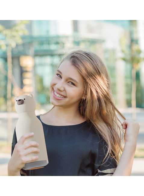 Butelka termiczna dziecięca Asobu Bestie Bottle 0,46 l - polar bear