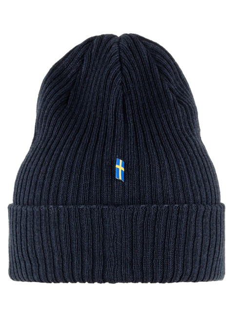 Czapka dzianinowa Fjallraven Rib Hat - dark navy
