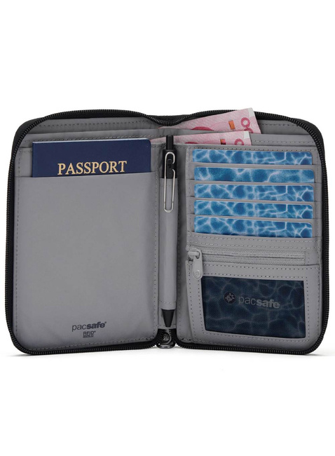 Organizer podróżny Pacsafe RFIDsafe Compact Travel Organizer - jet black