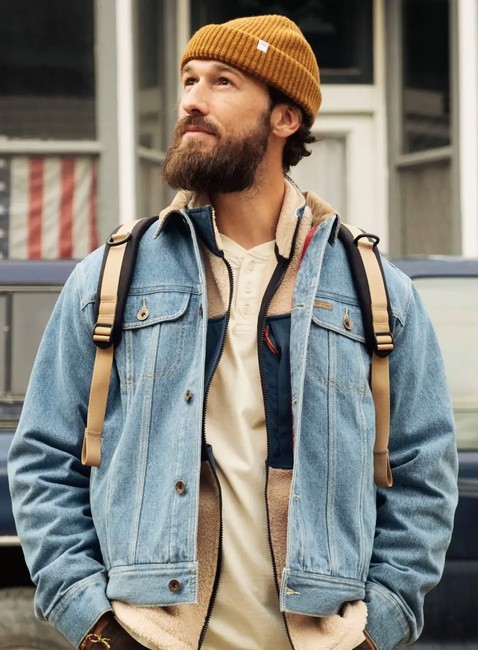 Czapka dzininowa Topo Designs Global Wool Beanie - cinnamon