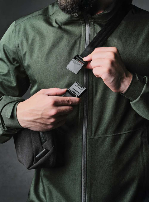 Torba na ramię crossbody Alpaka Go Sling Nano Axoflux - black