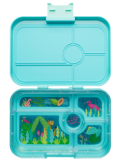Lunchbox do pracy XL Yumbox Tapas 5 sekcji - antibes blue / jungle pastel