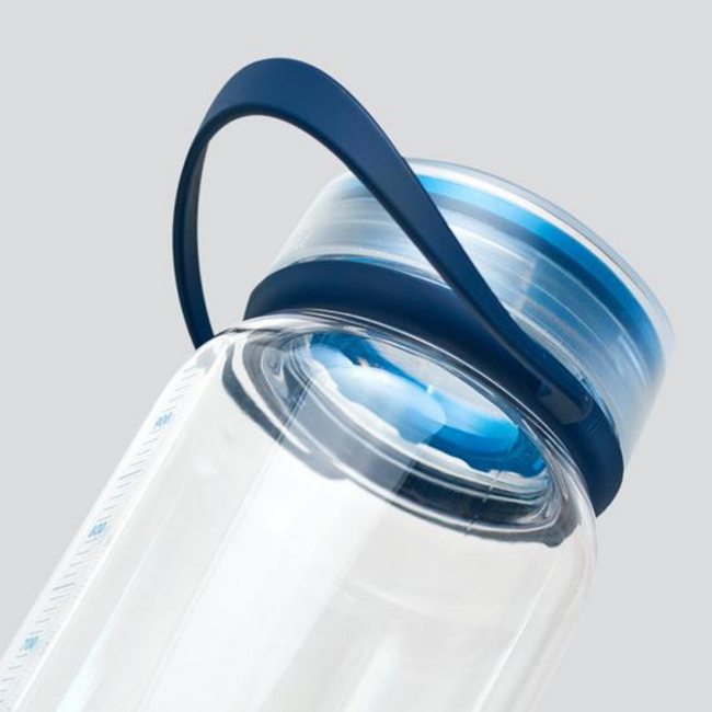 Butelka na wodę / bidon HydraPak RECON™ 1 l - clear / navy & cyan
