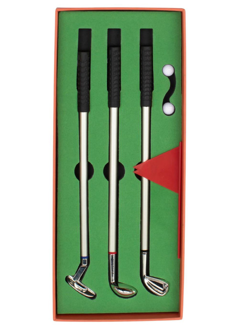 Zestaw 3 długopisów gra w golfa Gentlemen's Hardware Golf Club Pens