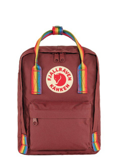 Plecak Fjallraven Kanken Rainbow Mini - ox red / rainbow pattern