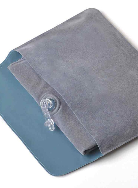 Poduszka podróżna dmuchana na szyję Travel Blue - grey