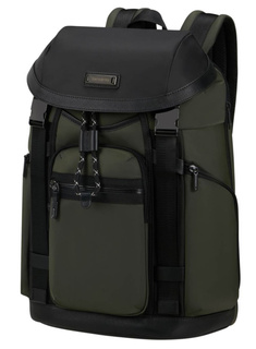 Plecak miejski Samsonite Relyon Backpack 15,6" with flap - green