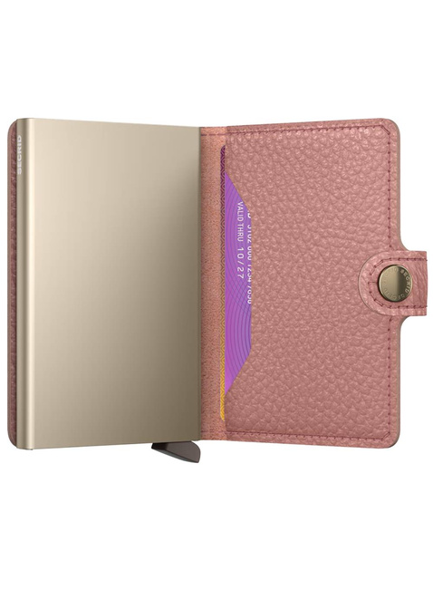 Portfel kieszonkowy RFID Secrid Miniwallet Pebble - rose