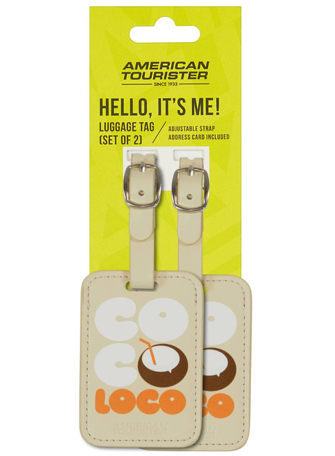 Zawieszki adresowe do bagażu American Tourister Graphic Tags 2 szt. - coco loco