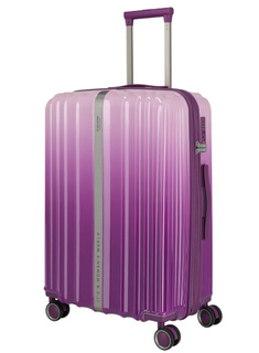 Walizka średnia poszerzana Travelite Lascana - purple degrade