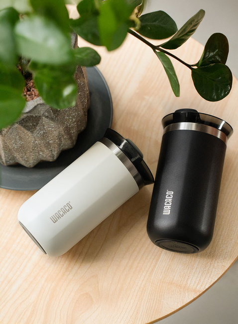 Kubek termiczny turystyczny Wacaco Octaroma Lungo 300 ml - onyx black