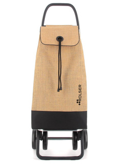 Wózek na zakupy 4-kołowy Rolser I-MAX Yute Bi 4 Wheels - natural / black