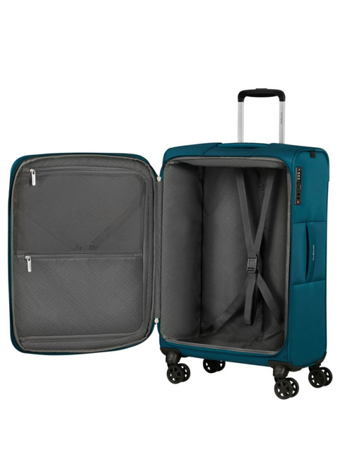 Walizka średnia poszerzana Samsonite Base Breeze - petrol blue