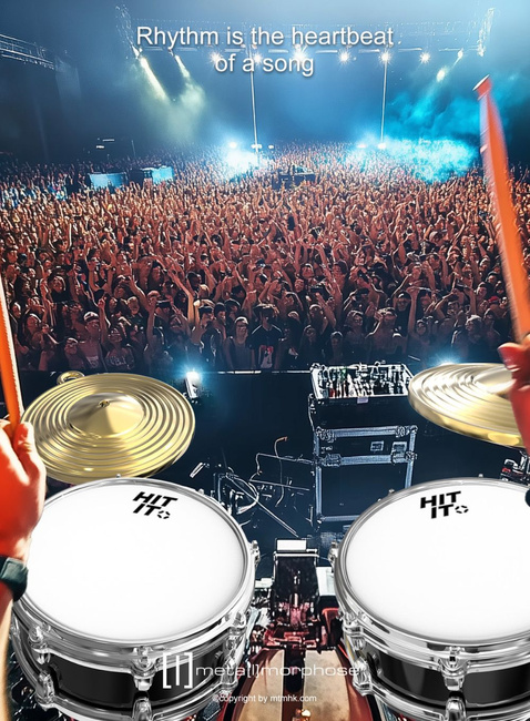 Brelok do kluczy torebki Metalmorphose - perkusja bębny