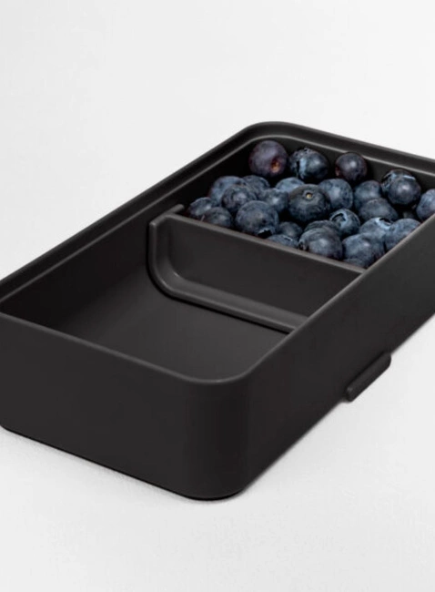 Lunchbox / śniadaniówka ze sztućcami Blim+ Bauletto M - carbon black