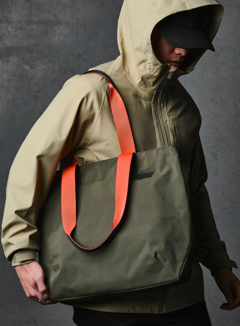 Torba miejska na zakupy Alpaka Elements Tote Medium - green / orange