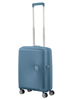 Walizka kabinowa American Tourister Soundbox EXP - stone blue