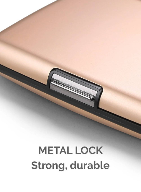 Portfel aluminiowy Ogon Design Stockholm V3 - rose gold