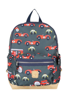 Plecak dziecięcy na laptopa 13" Pick & Pack Cars M - green leaf