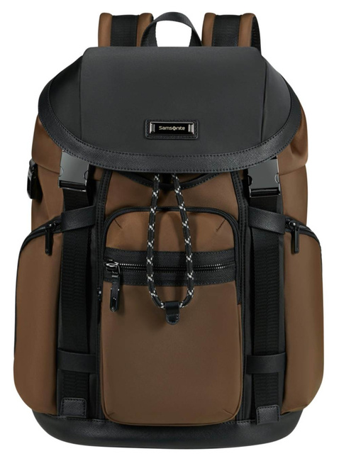 Plecak miejski Samsonite Relyon Backpack 15,6" with flap - brown