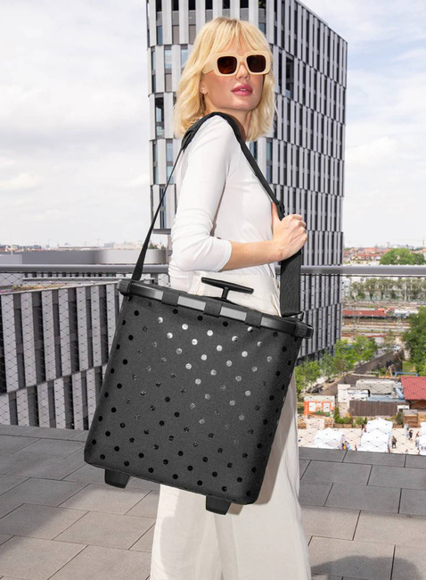 Wózek torba na zakupy Reisenthel Carrycruiser - glossy dots black