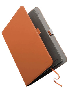 Etui podkładka z notatnikiem Orbitkey Compendium A4 Leather Free - terracotta