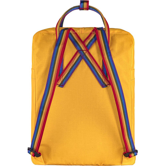 Plecak Fjallraven Kanken - warm yellow / rainbow pattern