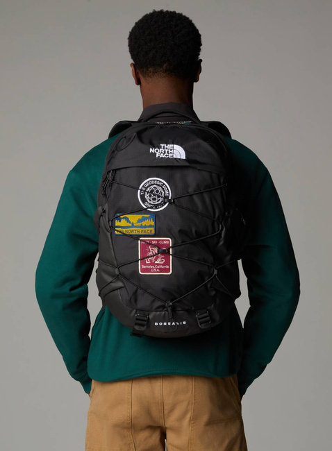 Plecak miejski The North Face Borealis - tnf black U Borealis patch / tnf white