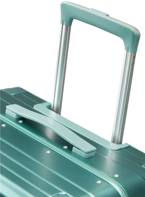 Walizka mała American Tourister Soundbox Alu - dusty turquoise