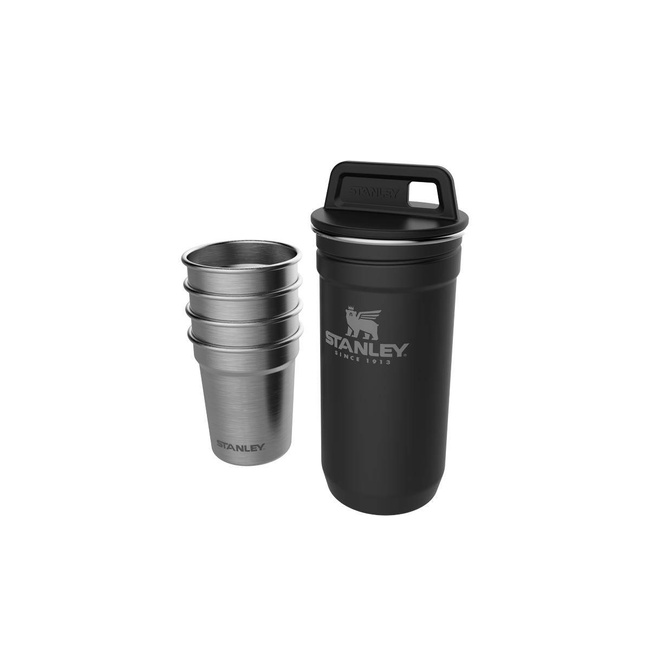Kieliszki stalowe w etui Stanley Adventure Nesting Shot Set - matte black