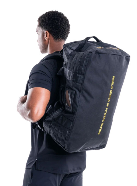 Plecak sportowy torba Built For Athletes Hyrox x BFA Backpack 60 l - black / yellow