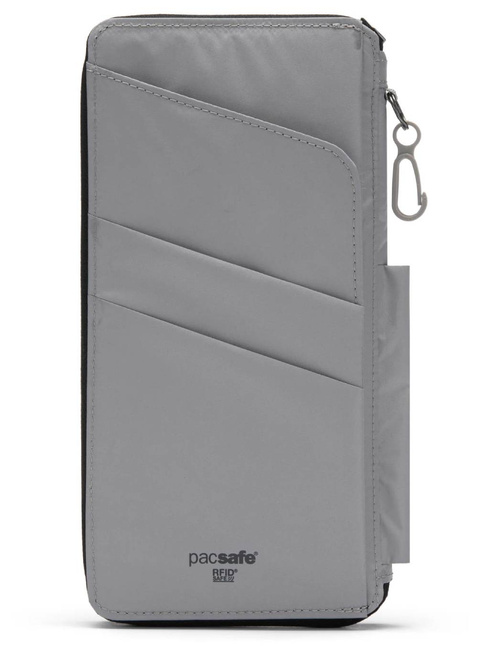 Portfel antykradzieżowy Pacsafe RFIDsafe Travel Wallet - jet black