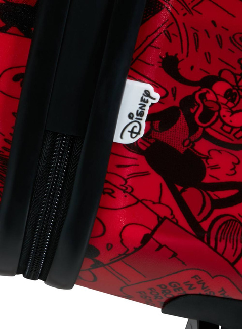 Walizka duża American Tourister Wavebreaker Disney - Mickey comics red