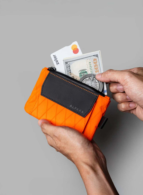 Portfel saszetka Alpaka Zip Pouch Coin - hot orange