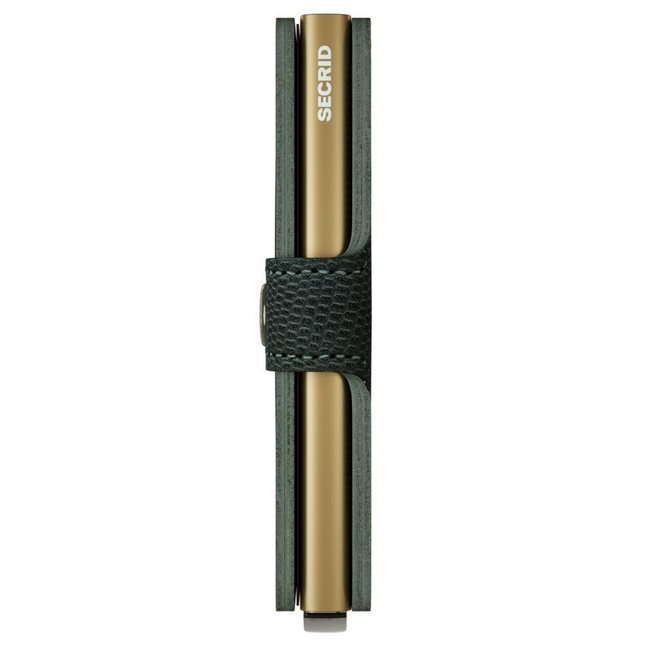 Mały portfel kieszonkowy Secrid Miniwallet Rango - green/gold