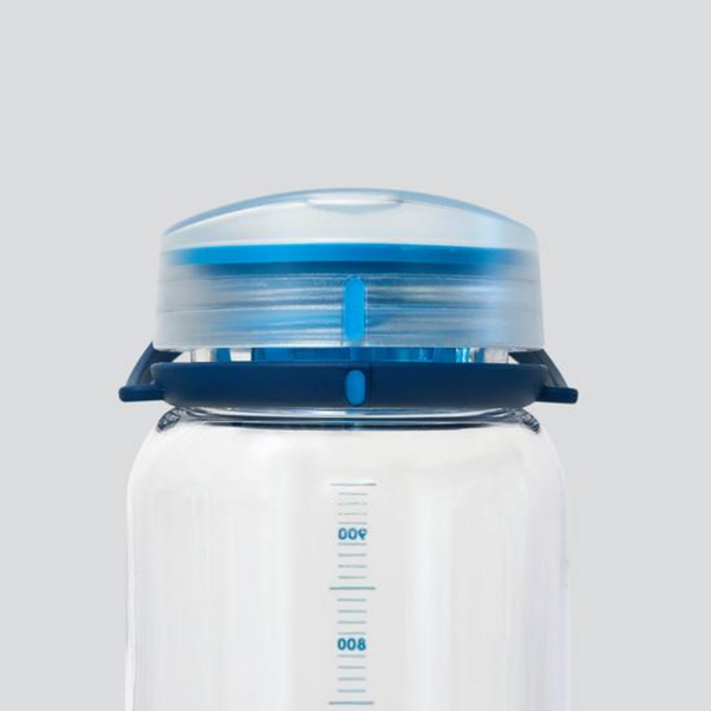 Butelka na wodę / bidon HydraPak RECON™ 1 l - clear / navy & cyan