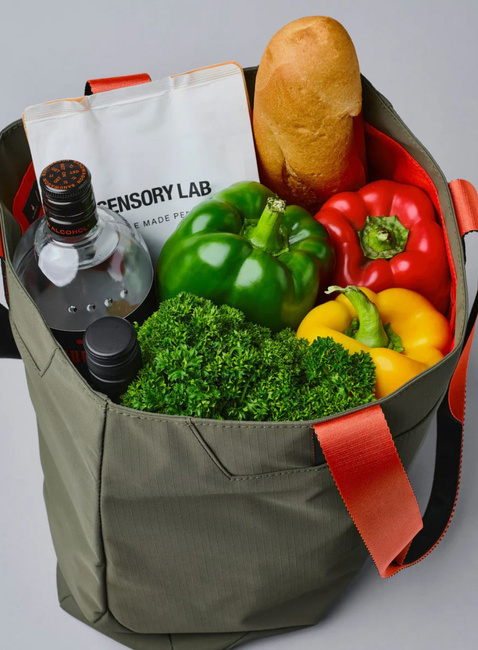 Torba miejska na zakupy Alpaka Elements Tote Medium - green / orange