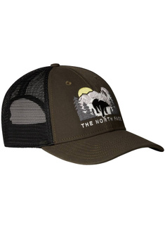 Czapka The North Face Embroidered Mudder Trucker - new taupe green / bear graphic
