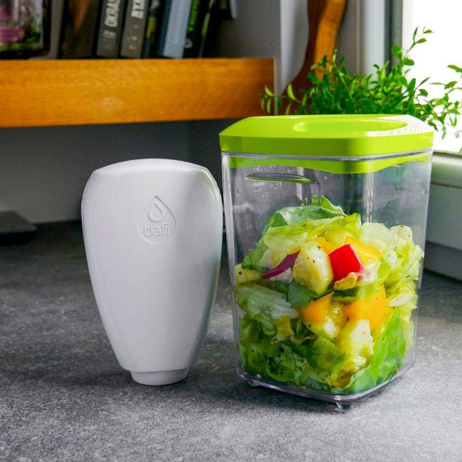 Pojemnik próżniowy na żywność Dafi SeeYoo 1,3 l - stalowy