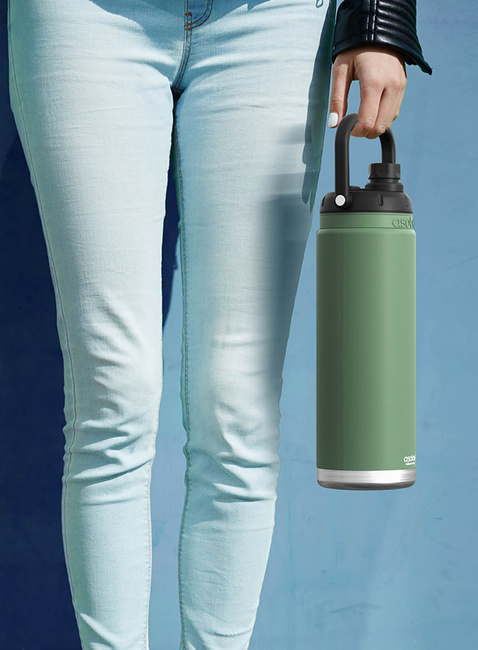 Butelka termiczna ze słomką Asobu Canyon Jug 1,43 l - basil green