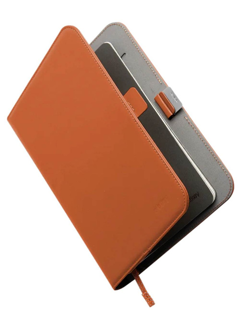 Etui podkładka z notatnikiem Orbitkey Compendium A5 Leather Free - terracotta