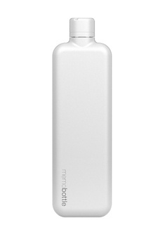 Butelka na wodę Memobottle Stainless Steel Slim 0,6 l - white