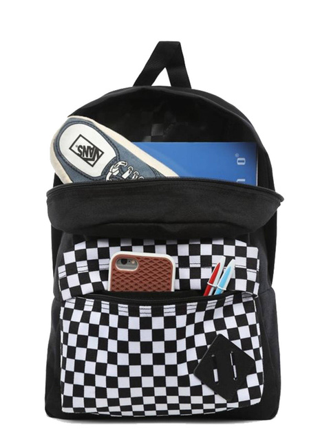 Plecak dziecięcy Vans New Skool 20 l - black/checkerboard
