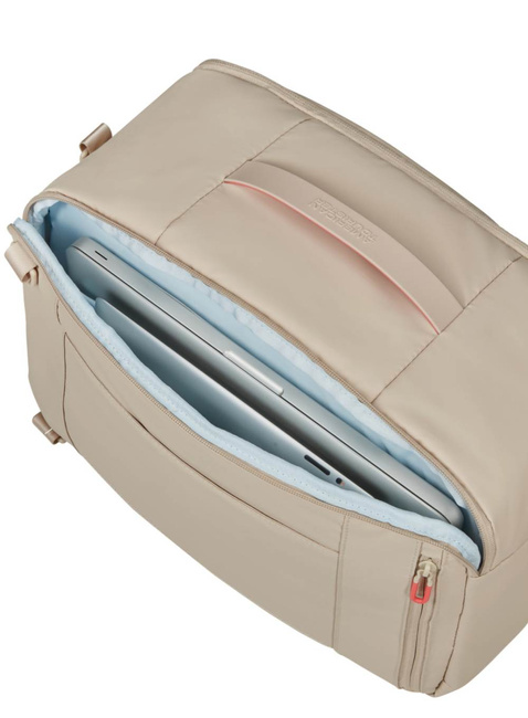 Torba podręczna plecak American Tourister PuffyPop 3-way Boarding Bag 14,1 - beige