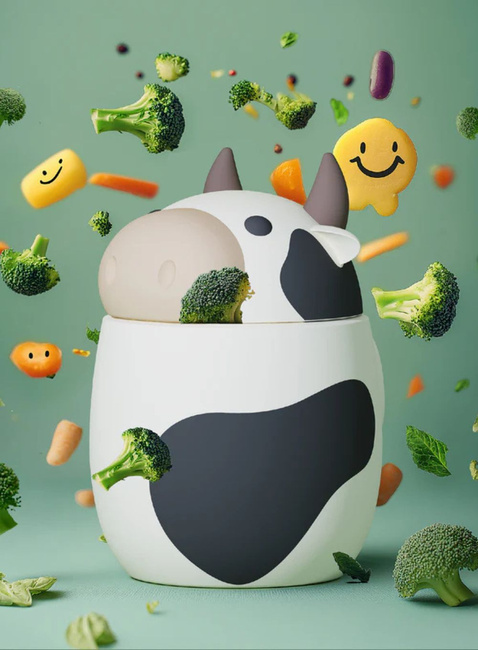 Termos obiadowy dziecięcy Asobu Bestie Foodie 0,6 l - cow