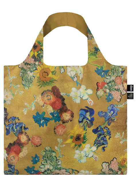 Torba na zakupy Loqi Vincent van Gogh - flower pattern / gold