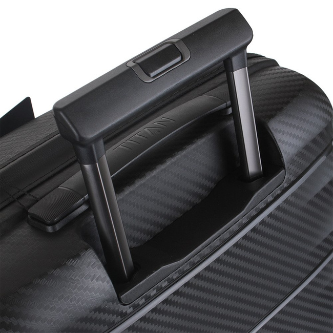 Walizka średnia Titan Highlight poszerzana - black